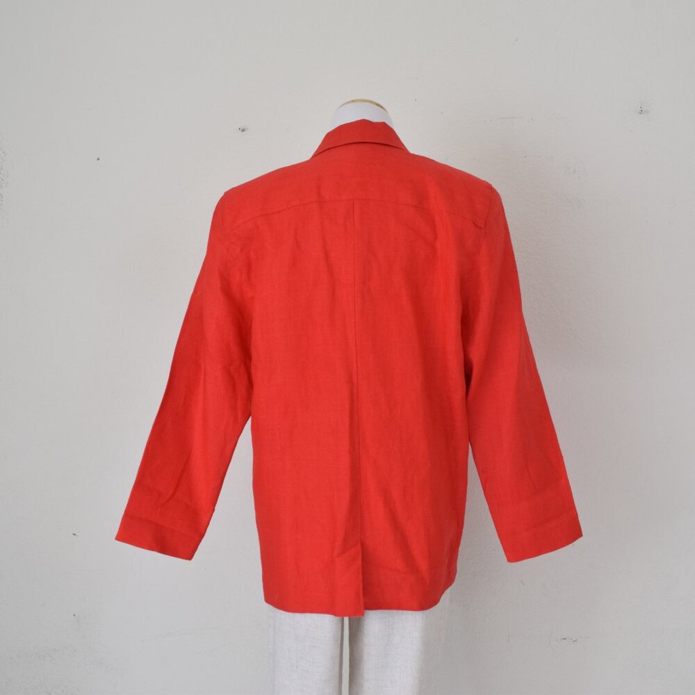 Vintage‎ 90s Ramie Rd Blazer by Chaus | size 8 - Picture 3 of 13